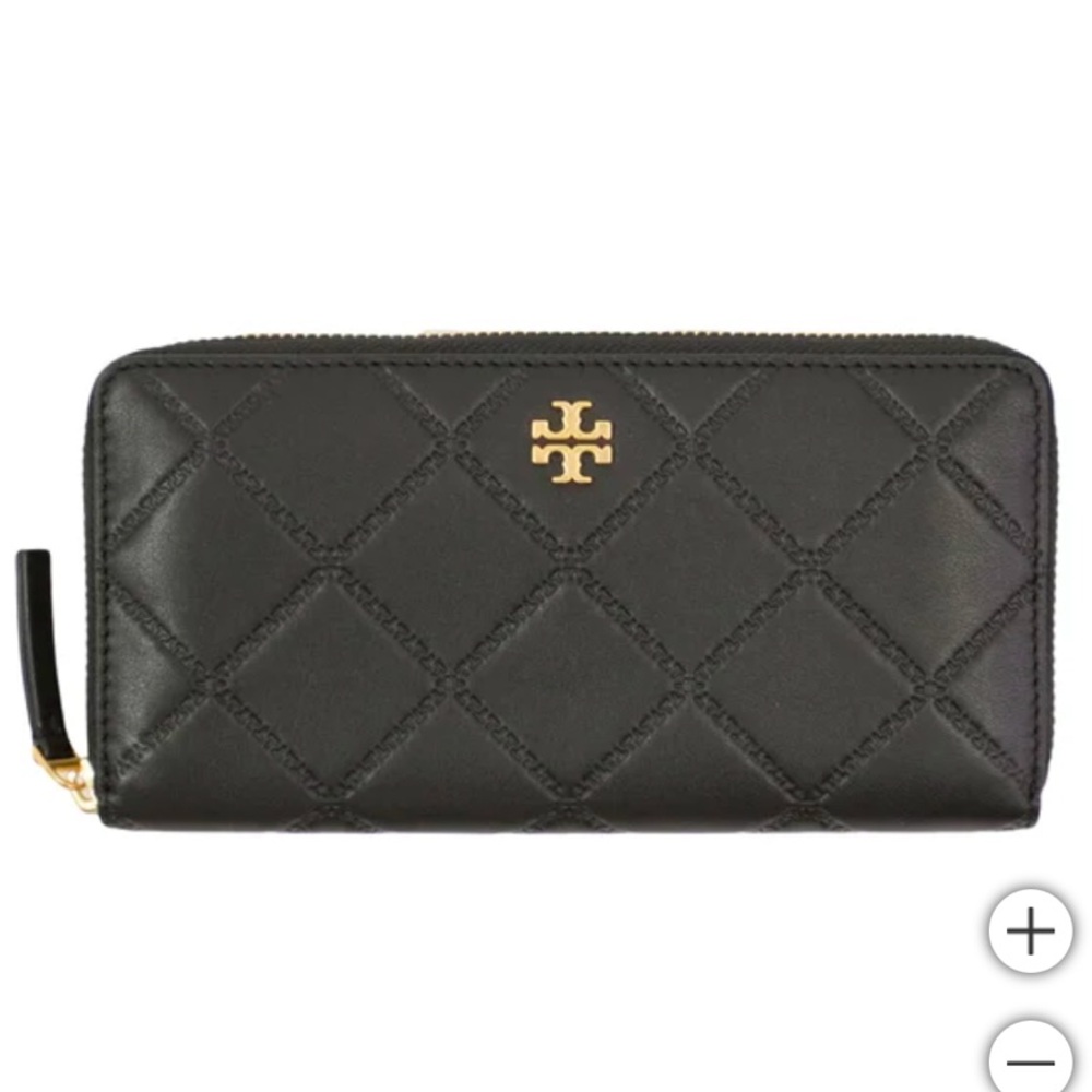 Tory Burch Black Quilted Wallet